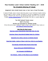2Nd Grade Reading List