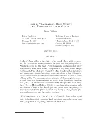 Basis Utility and Proportionality in Games1