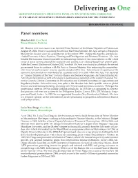 Biographies of Panel Members