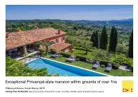 Exceptional Provençal-Style Mansion Within Grounds of Over 1Ha