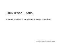 Linux Ipsec Tutorial