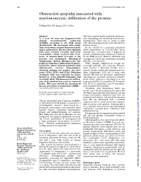 Obstructive Uropathy Associated with Myelomonocytic Infiltration of The