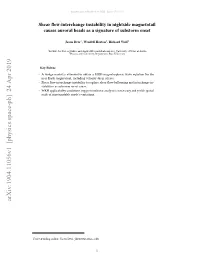 Shear Flow-Interchange Instability in Nightside Magnetotail Causes Auroral Beads As a Signature of Substorm Onset