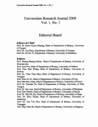 A Study on Usefulness of Some Woody Plants in Mon State.Pdf (5491