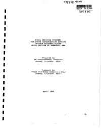 Final Decision Document for Other Contamination Sources Interim Response Action Shell Section 36 Trenches, Rma