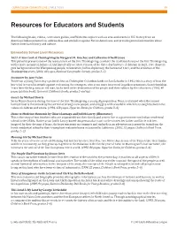 Resources for Educators and Students