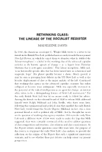 Rethinking Class: the Lineage of the Socialist Register