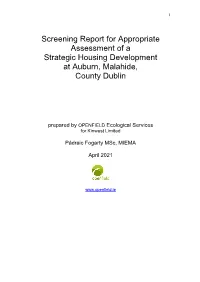 Ecological Impact Assessment for a Proposed Development On