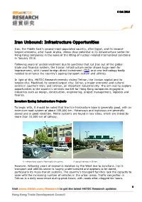 Iran Unbound: Infrastructure Opportunities