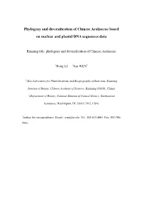 Phylogeny of Schefflera (Araliaceae)