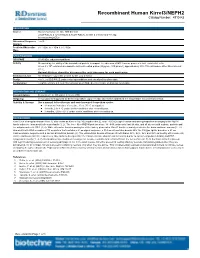 Recombinant Human Kirrel3/NEPH2 Catalog Number: 4910-K3