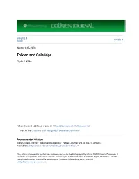 Tolkien and Coleridge