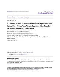 A Thematic Analysis of Nicolas Martynciow's