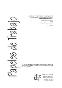 An Impact Evaluation of the Eu Funds on Research And