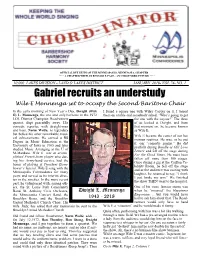 Gabriel Recruits an Understudy