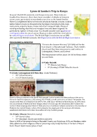 Lynne & Sambo's Trip to Kenya