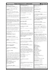 Radio 4 Listings for 13 – 19 March 2021 Page 1 of 14