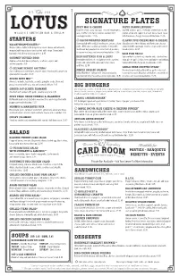 Signature Plates