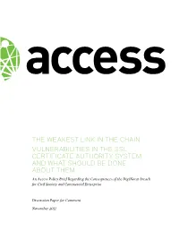 The Weakest Link in the Chain: Vulnerabilities In