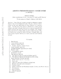 Arxiv:Math/0412262V2 [Math.NT] 8 Aug 2012 Etrgae Tgte Ihm)O Atnscnetr and Conjecture ﬁe ‘Artin’S Number on of Cojoc Me) Domains’