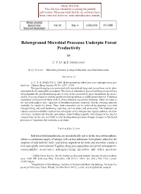 Belowground Microbial Processes Underpin Forest Productivity