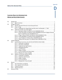 Loading Analysis Information Mohican River Watershed