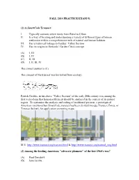 Practice Exam #1