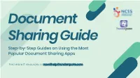 SSA Document Sharing Setup Guide NCSS TQ V2
