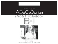 Student Workbook B- 1
