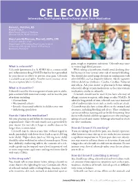 CELECOXIB Information That Patients Need to Know About Their Medication