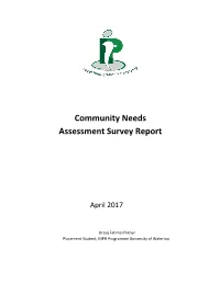 Community Needs Assessment Survey Report