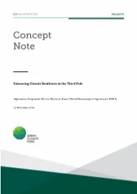 Enhancing Climate Resilience in the Third Pole