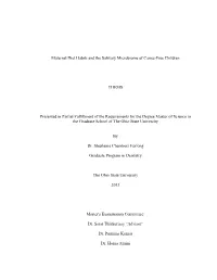 Maternal Diet Habits and the Salivary Microbiome of Caries-Free Children THESIS Presented in Partial Fulfillment of the Requirem