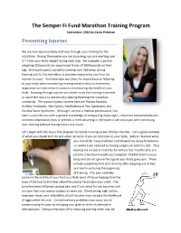 Preventing Injuries
