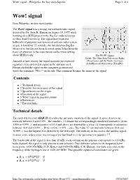 Wow! Signal - Wikipedia, the Free Encyclopedia Page 1 of 4