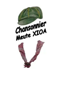 Chant Des Adieux