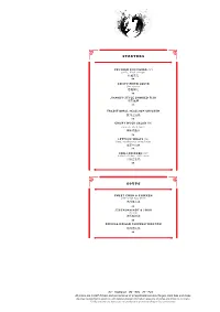 DPD a La Carte Menu December 2020