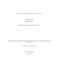 How Technology Impacts Doctrine in Asymmetric Warfare