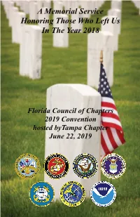 Memorial Service Program