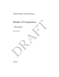 Models of Computation
