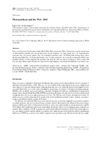 Photosynthesis and the Web: 2001