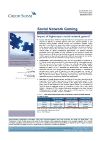 Social Network Gaming