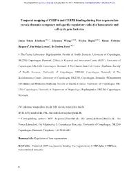 Temporal Mapping of CEBPA and CEBPB Binding