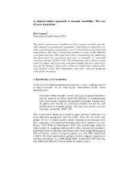 A Cultural Studies Approach to Semantic Instability: the Case of News Translation