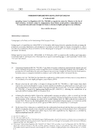 Commission Implementing Regulation (Eu)