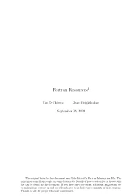 Fortran Resources1