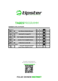 Tagesprogramm