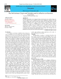 The Link Between Utopia and Nostalgia and Its Reflection on Literature Fattahi Seroreh Department of Persian Literature, Iran