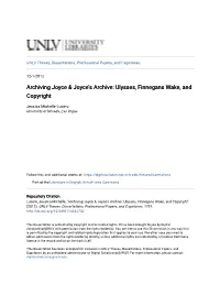 Ulysses, Finnegans Wake, and Copyright