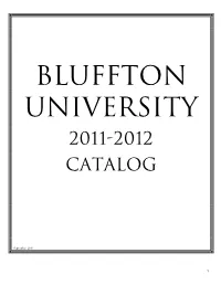2010-11 Catalog: Table of Contents